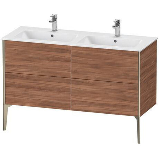 Duravit XViu 50" x 23" x 19" Four Drawer Floorstanding Vanity Unit Walnut (XV44850B179)