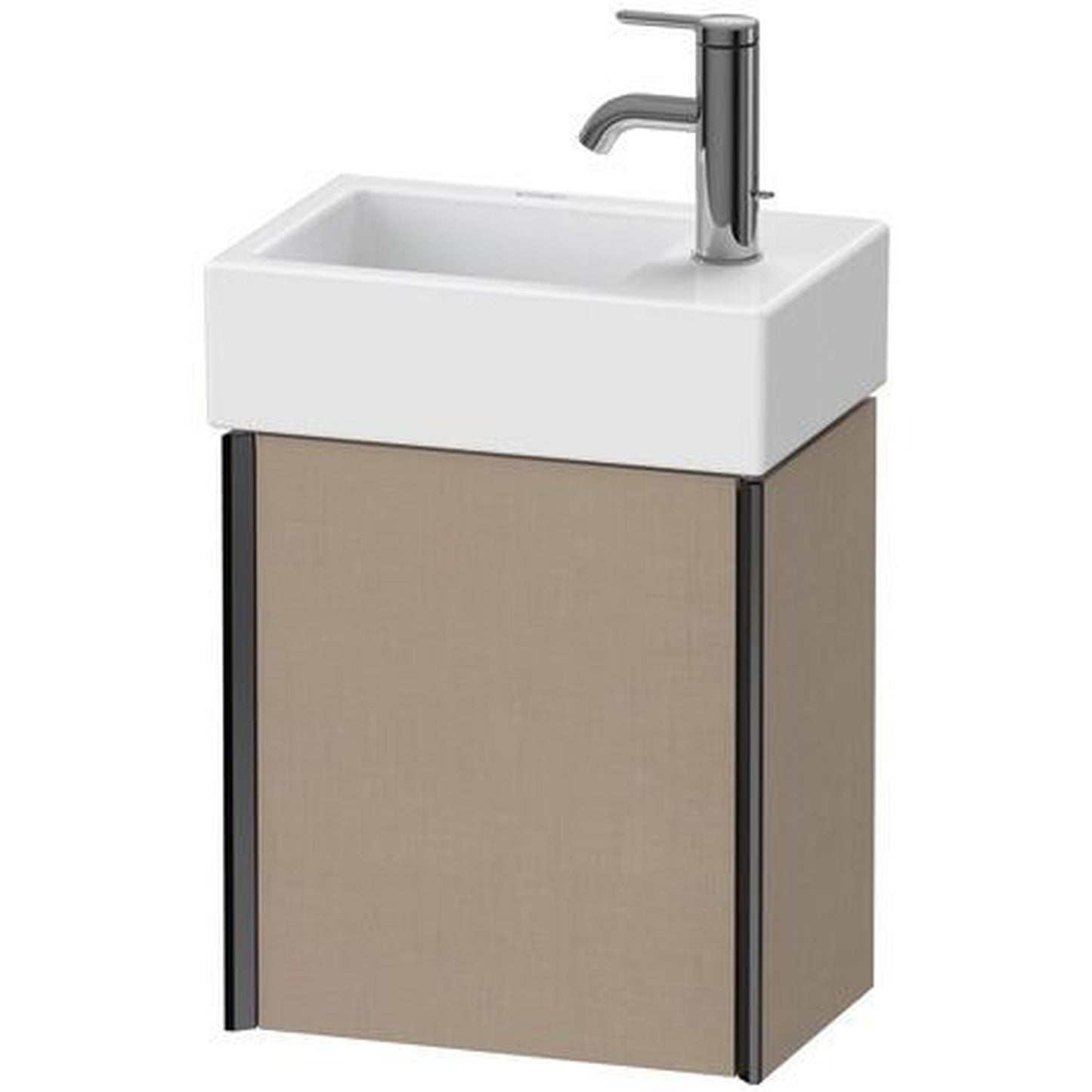 Duravit Xviu 14" x 16" x 9" One Door Wall-Mount Vanity Unit With Left Hinge, Linen (XV4230LB275)