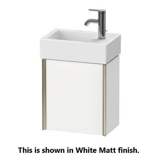 Duravit Xviu 14" x 16" x 9" One Door Wall-Mount Vanity Unit With Left Hinge, Pine Silver (XV4230LB131)