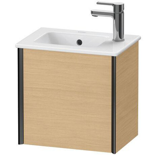 Duravit Xviu 16" x 16" x 11" One Door Wall-Mount Vanity Unit With Left Hinge, Natural Oak (XV4024LB230)