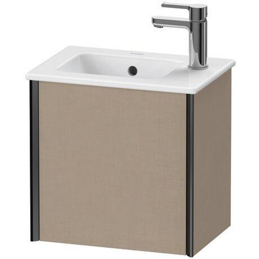 Duravit Xviu 16" x 16" x 11" One Door Wall-Mount Vanity Unit With Right Hinge, Linen (XV4024RB275)