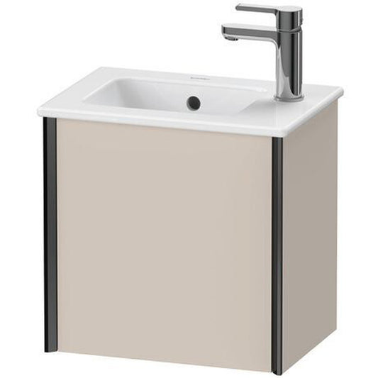 Duravit Xviu 16" x 16" x 11" One Door Wall-Mount Vanity Unit With Right Hinge, Oak Terra (XV4024RB235)