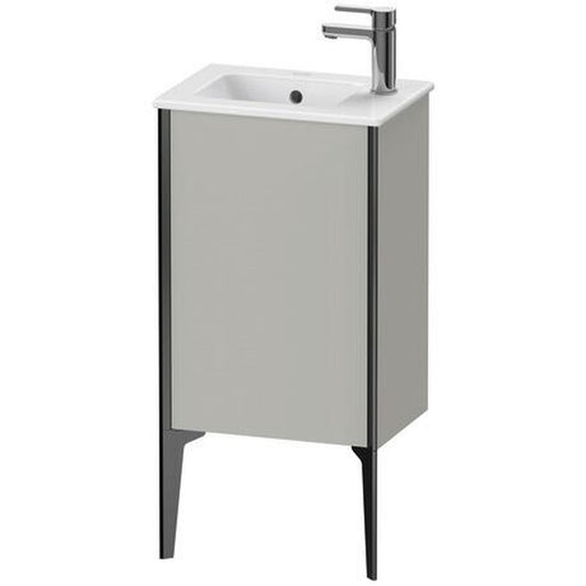 Duravit Xviu 16" x 23" x 11" One Door Floorstanding Vanity Unit With Left Hinge, Concrete Grey Matt (XV4480LB207)
