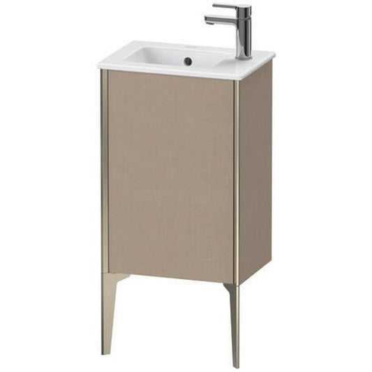 Duravit Xviu 16" x 23" x 11" One Door Floorstanding Vanity Unit With Left Hinge, Linen (XV4480LB175)