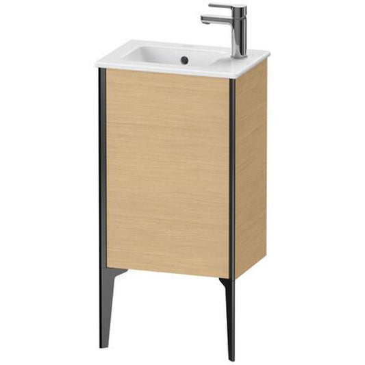 Duravit Xviu 16" x 23" x 11" One Door Floorstanding Vanity Unit With Left Hinge, Natural Oak (XV4480LB230)