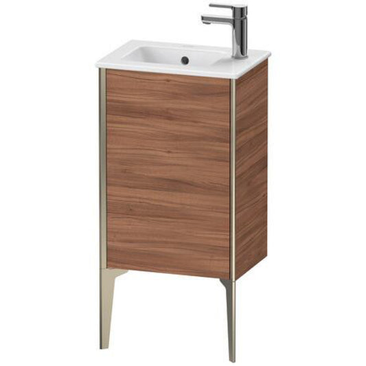 Duravit Xviu 16" x 23" x 11" One Door Floorstanding Vanity Unit With Left Hinge, Natural Walnut (XV4480LB179)