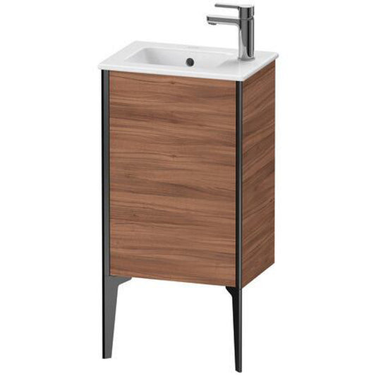 Duravit Xviu 16" x 23" x 11" One Door Floorstanding Vanity Unit With Left Hinge, Natural Walnut (XV4480LB279)