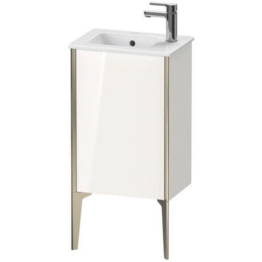 Duravit Xviu 16" x 23" x 11" One Door Floorstanding Vanity Unit With Left Hinge, White High Gloss (XV4480LB122)