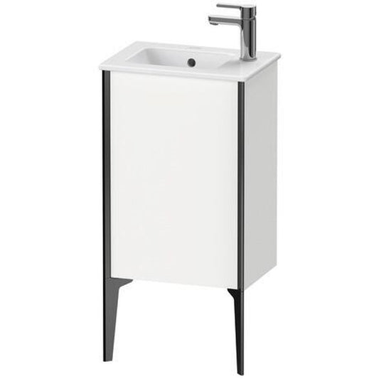 Duravit Xviu 16" x 23" x 11" One Door Floorstanding Vanity Unit With Left Hinge, White Matt (XV4480LB218)