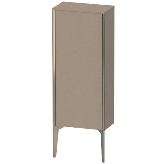 Duravit Xviu 16" x 35" Semi Tall Cabinet With Left Hinge, Champagne Matt and Linen Finish (XV1305-LB)