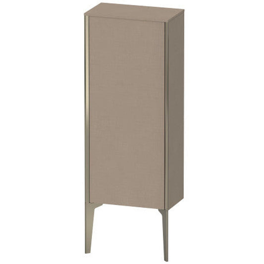 Duravit Xviu 16" x 35" Semi Tall Cabinet With Left Hinge, Champagne Matt and Linen Finish (XV1305LB175)