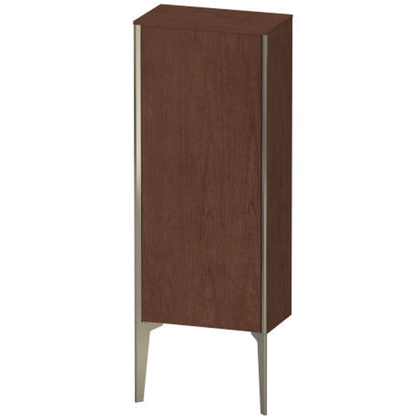 Duravit Xviu 16" x 35" Semi Tall Cabinet With Right Hinge, Champagne Matt and American Walnut Finish (XV1305RB113)