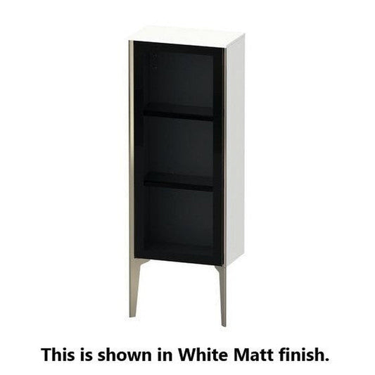 Duravit Xviu 16" x 35" Semi Tall Cabinet With Right Hinge, Champagne Matt and Pine Silver Finish (XV1360RB131)