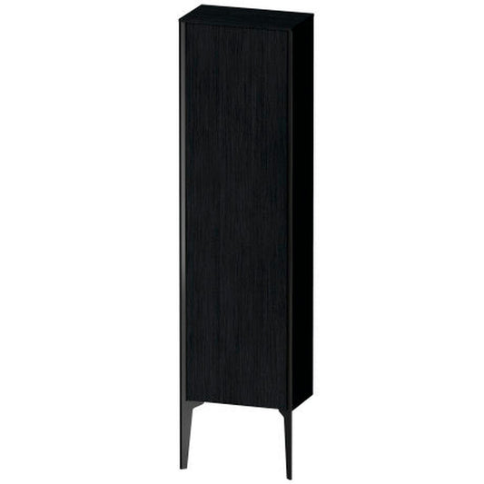 Duravit Xviu 16" x 52" Semi Tall Cabinet With Left Hinge, Black Matt and Oak Black Finish (XV1315LB216)