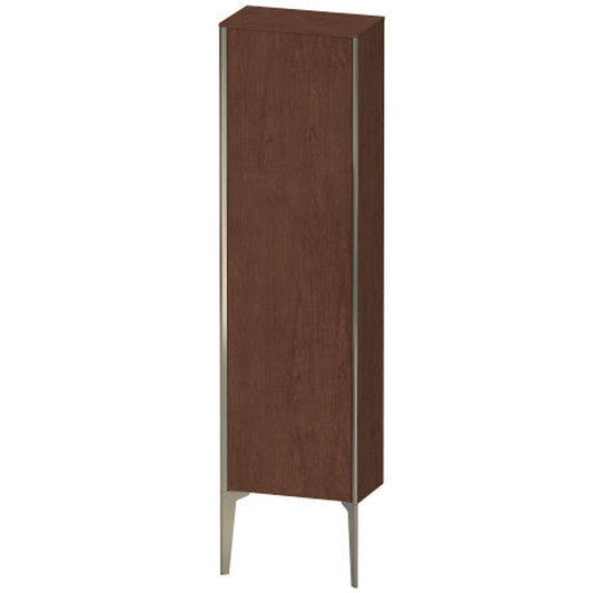 Duravit Xviu 16" x 52" Semi Tall Cabinet With Left Hinge, Champagne Matt and American Walnut Finish (XV1315LB113)