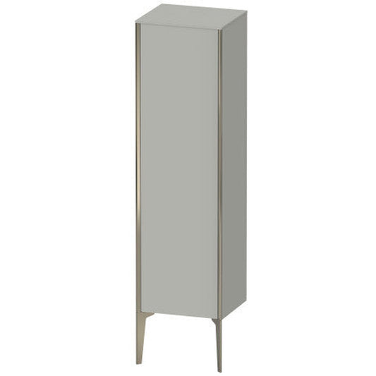 Duravit Xviu 16" x 52" Semi Tall Cabinet With Left Hinge, Champagne Matt and Concrete Grey Matt Finish (XV1325LB107)