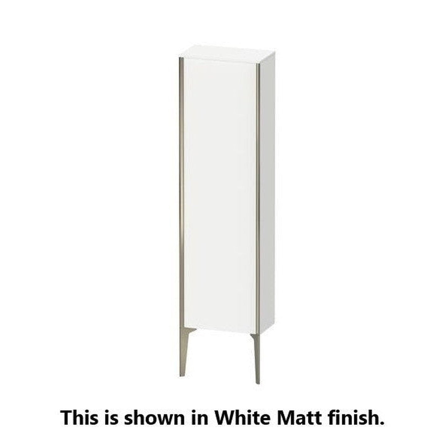 Duravit Xviu 16" x 52" Semi Tall Cabinet With Left Hinge, Champagne Matt and European Oak Finish (XV1315-LB)