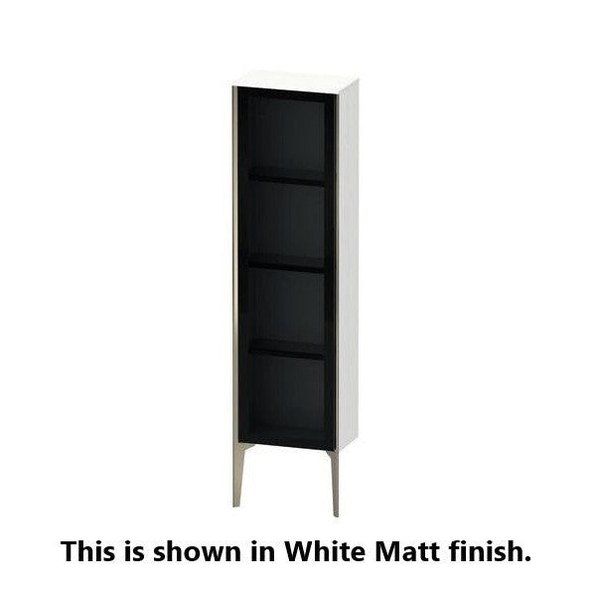 Duravit Xviu 16" x 52" Semi Tall Cabinet With Left Hinge, Champagne Matt and Light Blue Finish (XV1365LB109)