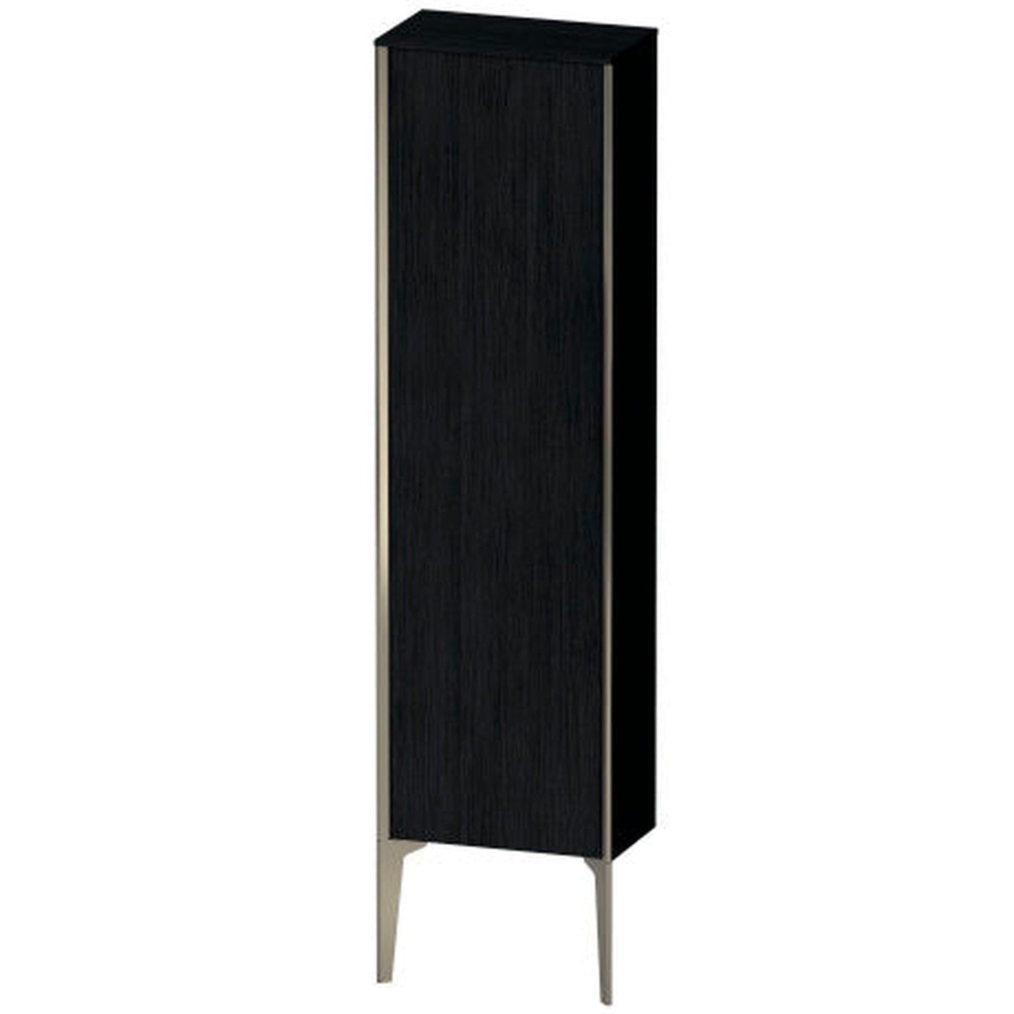Duravit Xviu 16" x 52" Semi Tall Cabinet With Left Hinge, Champagne Matt and Oak Black Finish (XV1315-LB)
