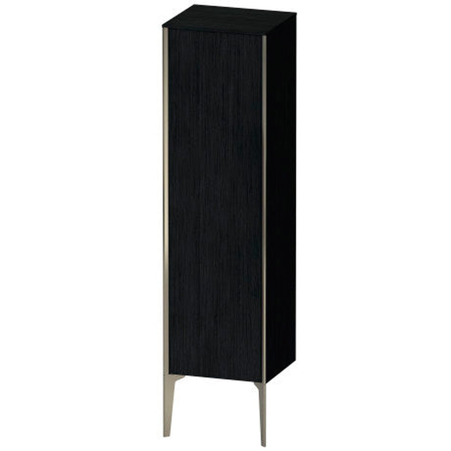 Duravit Xviu 16" x 52" Semi Tall Cabinet With Left Hinge, Champagne Matt and Oak Black Finish (XV1325LB116)
