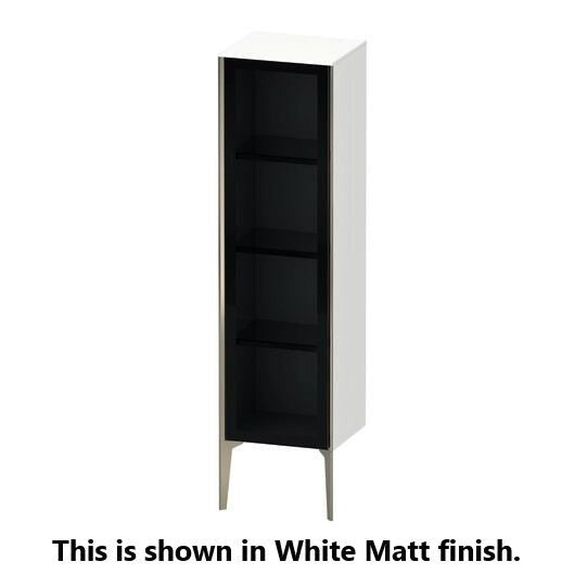 Duravit Xviu 16" x 52" Semi Tall Cabinet With Left Hinge, Champagne Matt and Pine Terra Finish (XV1367LB151)