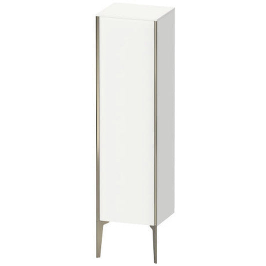 Duravit Xviu 16" x 52" Semi Tall Cabinet With Left Hinge, Champagne Matt and White Matt Finish (XV1325LB118)