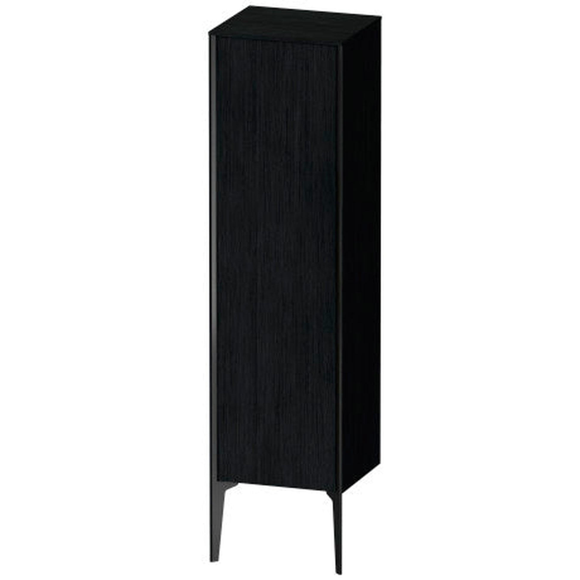 Duravit Xviu 16" x 52" Semi Tall Cabinet With Right Hinge, Black Matt and Oak Black Finish (XV1325RB216)