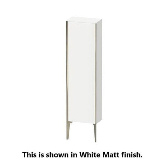 Duravit Xviu 16" x 52" Semi Tall Cabinet With Right Hinge, Champagne Matt and Chestnut Dark Finish (XV1315-RB)