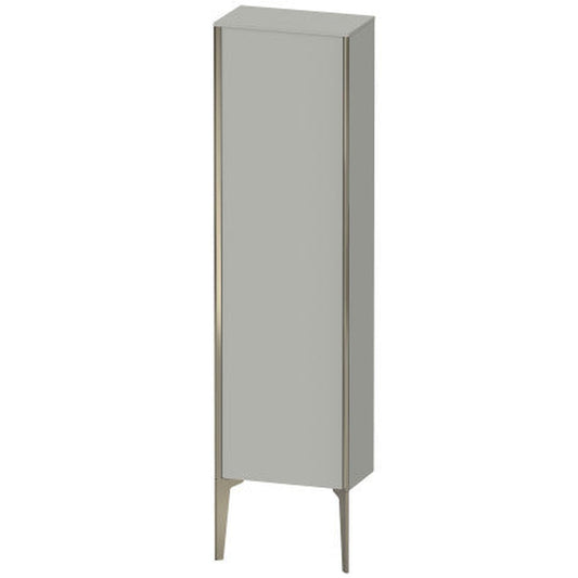 Duravit Xviu 16" x 52" Semi Tall Cabinet With Right Hinge, Champagne Matt and Concrete Grey Matt Finish (XV1315-RB)