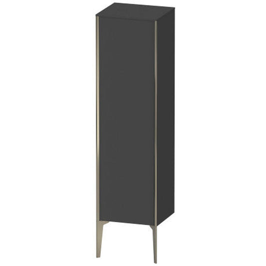Duravit Xviu 16" x 52" Semi Tall Cabinet With Right Hinge, Champagne Matt and Graphite Matt Finish (XV1325RB149)