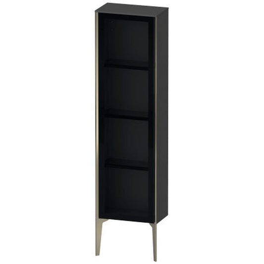 Duravit Xviu 16" x 52" Semi Tall Cabinet With Right Hinge, Champagne Matt and Graphite Matt Finish (XV1365RB149)