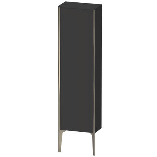 Duravit Xviu 16" x 52" Semi Tall Cabinet With Right Hinge, Champagne Matt and Graphite Super Matt Finish (XV1315-RB)