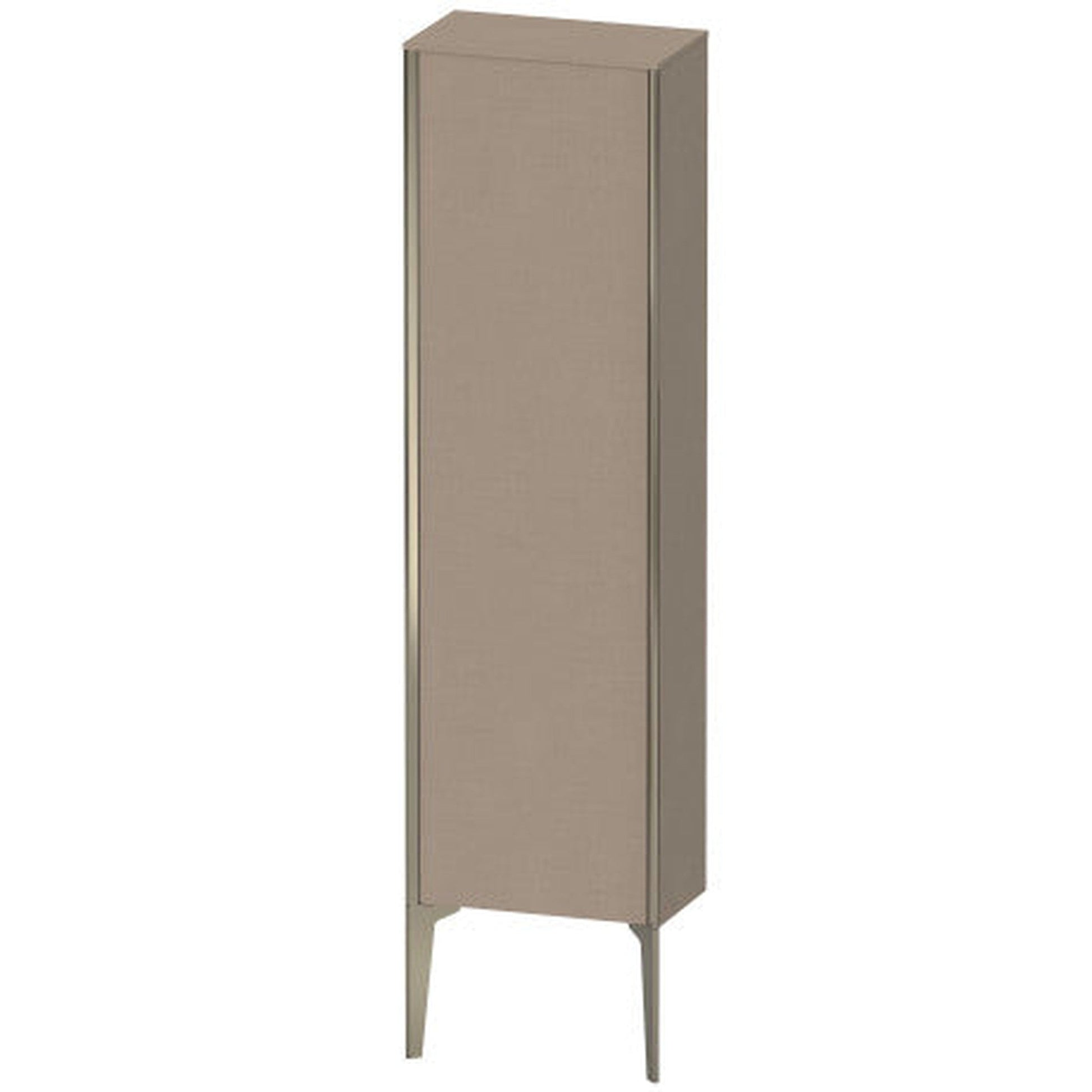 Duravit Xviu 16" x 52" Semi Tall Cabinet With Right Hinge, Champagne Matt and Linen Finish (XV1315-RB)