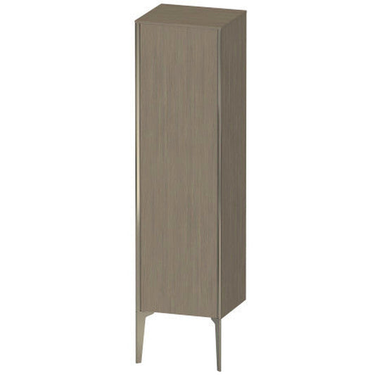 Duravit Xviu 16" x 52" Semi Tall Cabinet With Right Hinge, Champagne Matt and Oak Terra Finish (XV1325RB135)