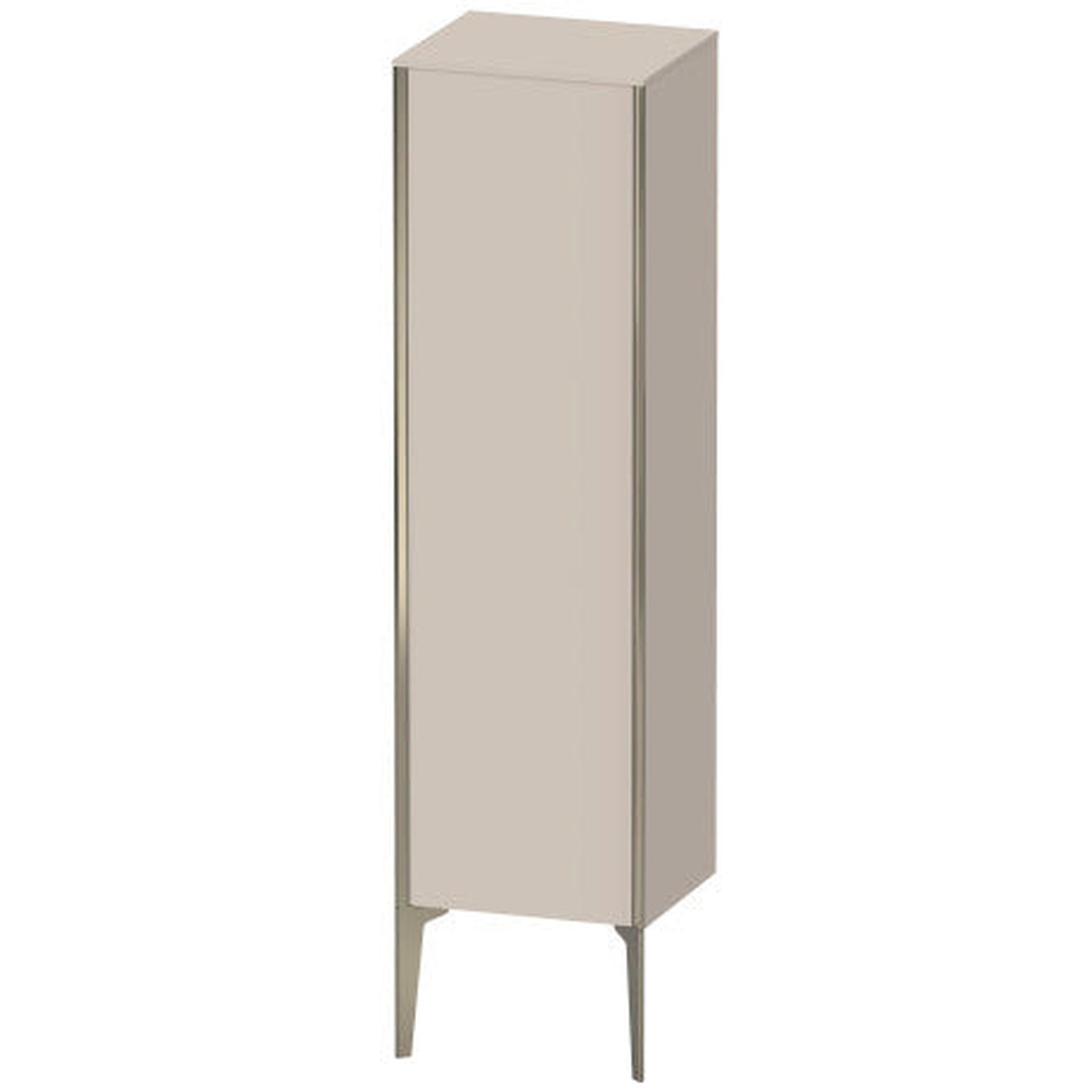 Duravit Xviu 16" x 52" Semi Tall Cabinet With Right Hinge, Champagne Matt and Taupe Matt Finish (XV1325RB191)