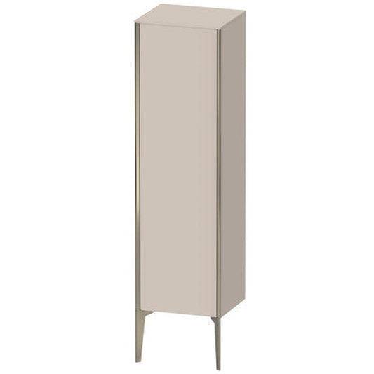 Duravit Xviu 16" x 52" Semi Tall Cabinet With Right Hinge, Champagne Matt and Taupe Matt Finish (XV1325RB191)