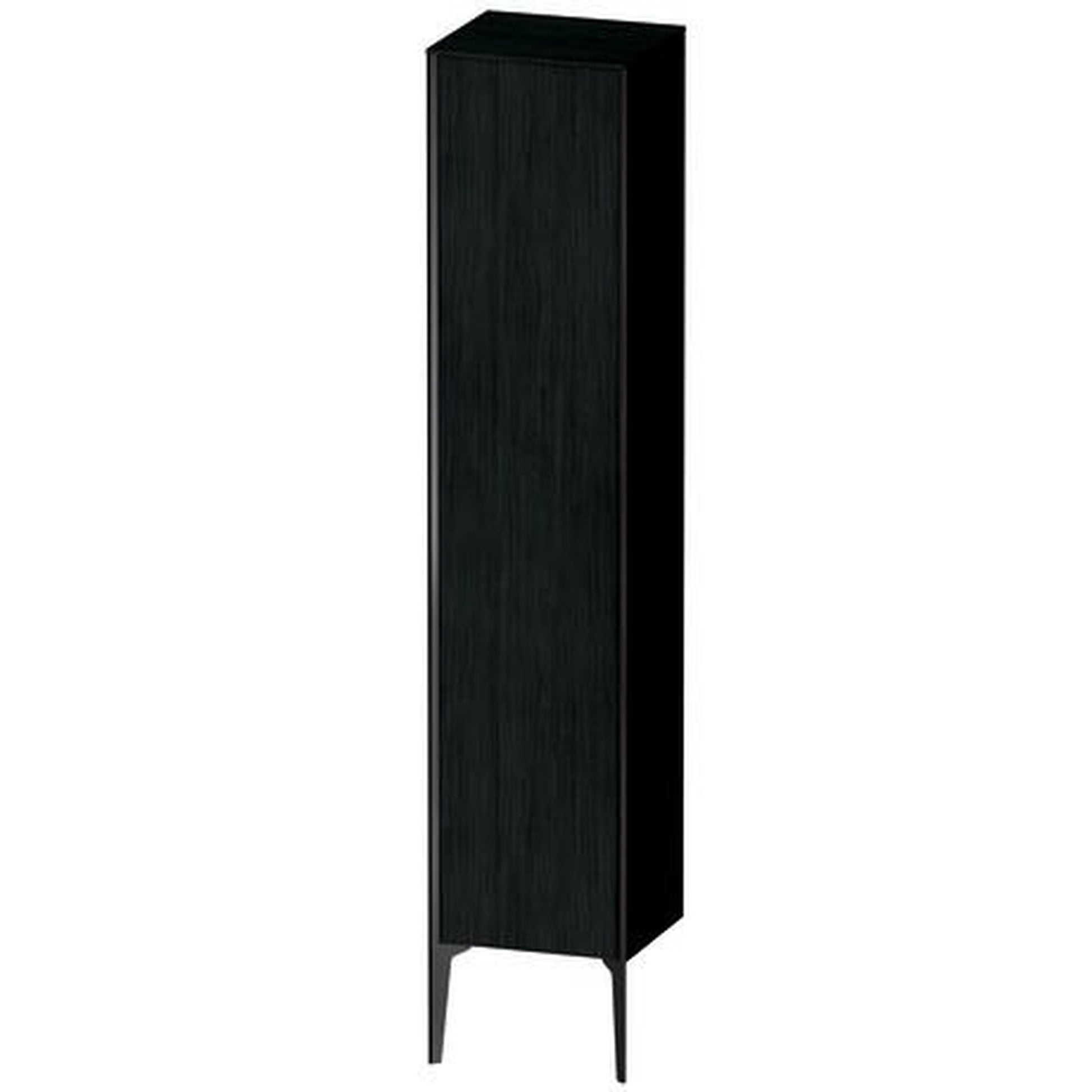Duravit Xviu 16" x 70" Tall Cabinet With Left Hinge, Black Matt and Oak Black Finish (XV1335LB216)
