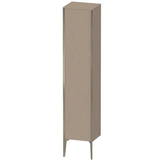 Duravit Xviu 16" x 70" Tall Cabinet With Left Hinge, Champagne Matt and Linen Finish (XV1335LB175)