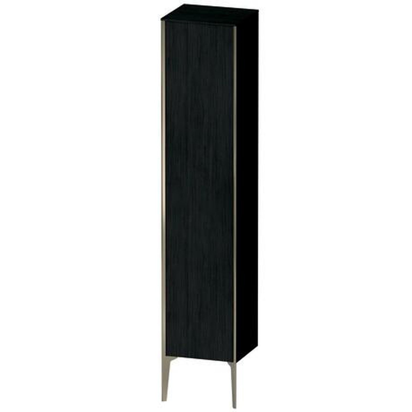 Duravit Xviu 16" x 70" Tall Cabinet With Left Hinge, Champagne Matt and Oak Black Finish (XV1335LB116)