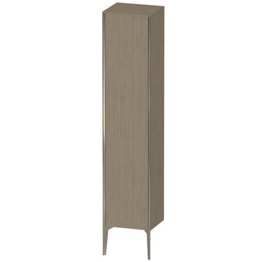 Duravit Xviu 16" x 70" Tall Cabinet With Left Hinge, Champagne Matt and Oak Terra Finish (XV1335LB135)