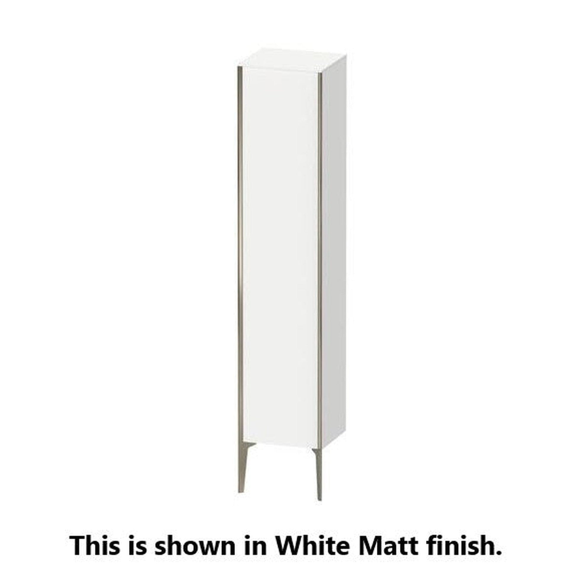 Duravit Xviu 16" x 70" Tall Cabinet With Left Hinge, Champagne Matt and Pine Silver Finish (XV1335LB131)
