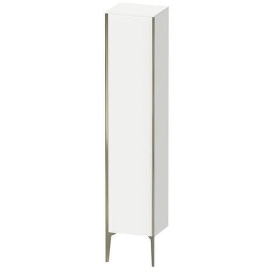 Duravit Xviu 16" x 70" Tall Cabinet With Left Hinge, Champagne Matt and White Matt Finish (XV1335LB118)