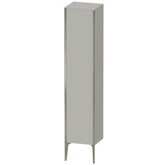 Duravit Xviu 16" x 70" Tall Cabinet With Right Hinge, Champagne Matt and Concrete Grey Matt Finish (XV1335RB107)