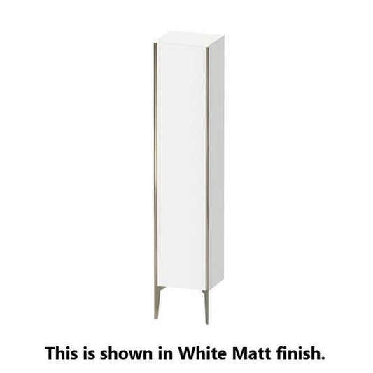 Duravit Xviu 16" x 70" Tall Cabinet With Right Hinge, Champagne Matt and Pine Silver Finish (XV1335RB131)