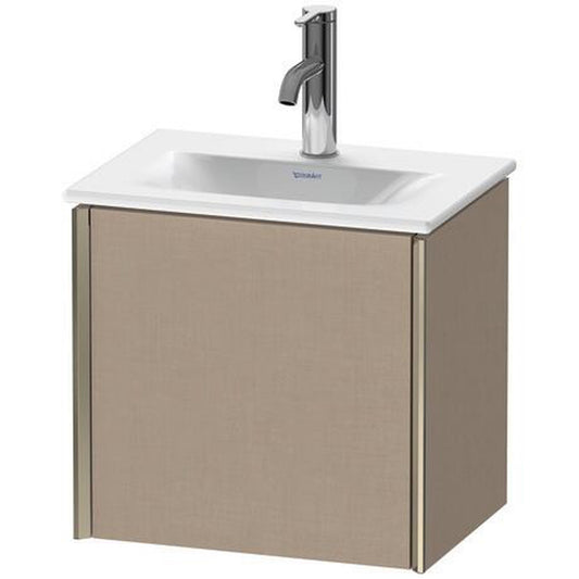 Duravit Xviu 17" x 16" x 12" One Door Wall-Mount Vanity Unit With Left Hinge, Linen (XV4030LB175)