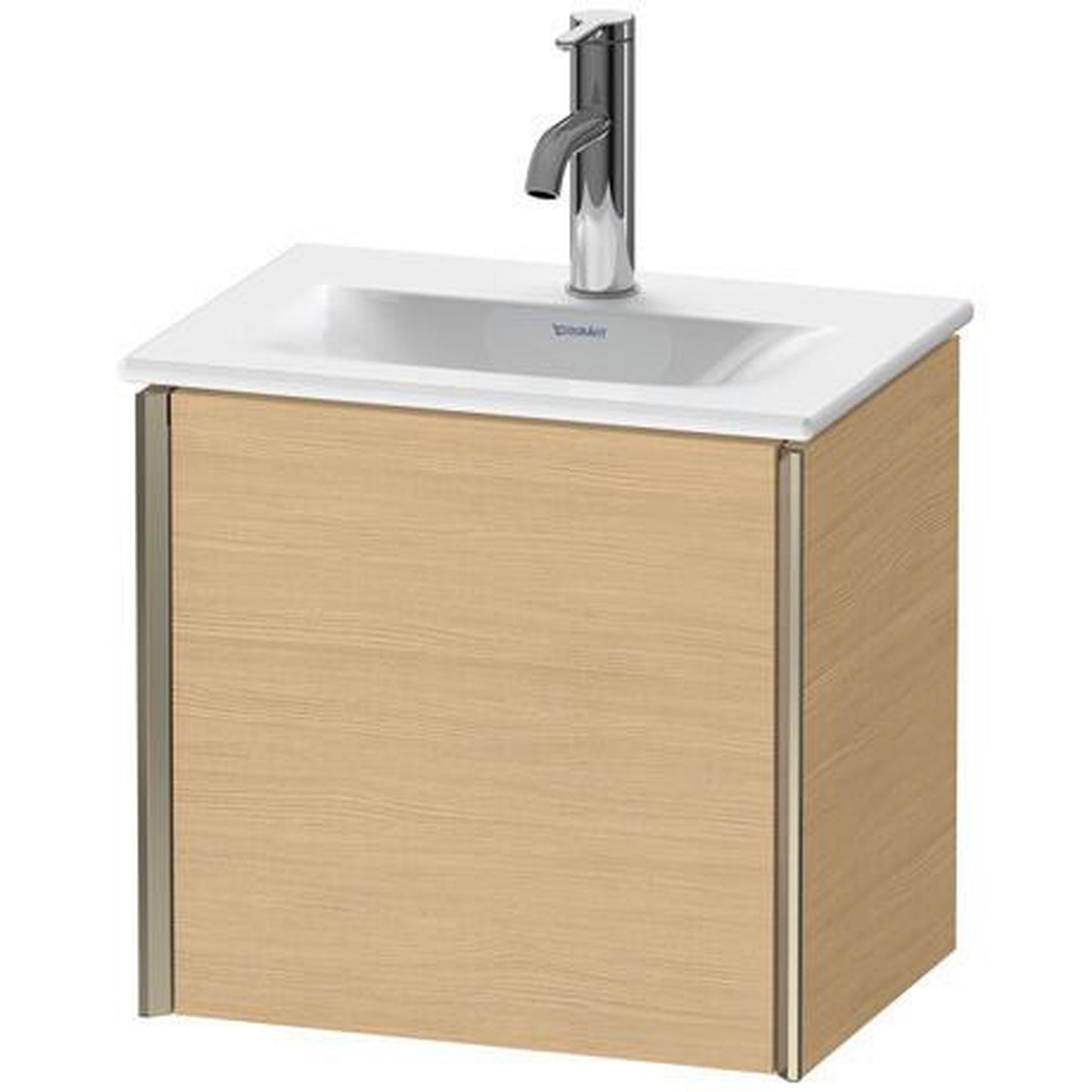 Duravit Xviu 17" x 16" x 12" One Door Wall-Mount Vanity Unit With Left Hinge, Natural Oak (XV4030LB130)
