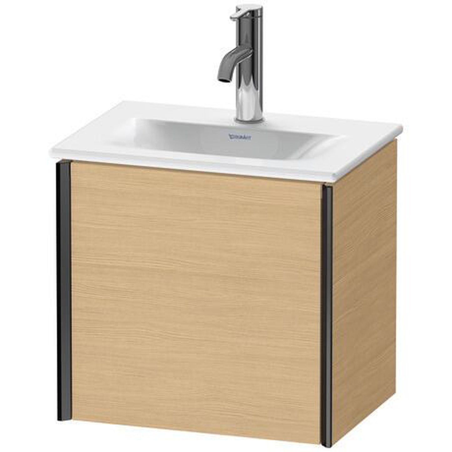 Duravit Xviu 17" x 16" x 12" One Door Wall-Mount Vanity Unit With Left Hinge, Natural Oak (XV4030LB230)