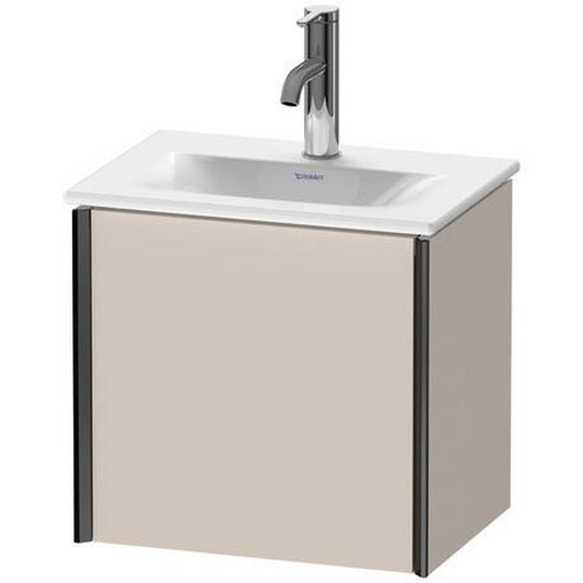Duravit Xviu 17" x 16" x 12" One Door Wall-Mount Vanity Unit With Left Hinge, Taupe Matt (XV4030LB291)