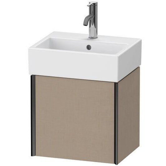 Duravit Xviu 17" x 16" x 13" One Door Wall-Mount Vanity Unit With Left Hinge, Linen (XV4231LB275)