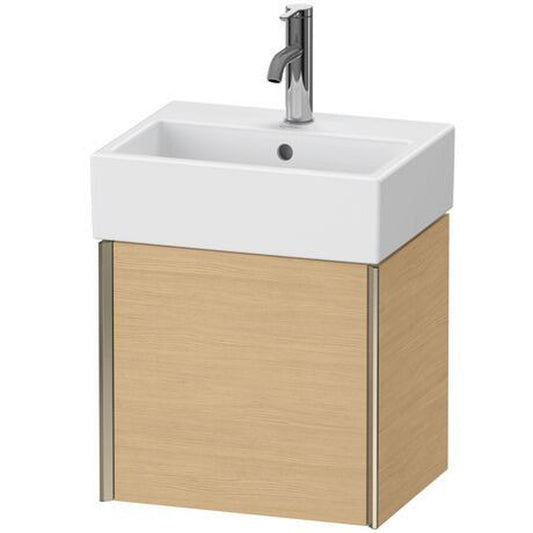 Duravit Xviu 17" x 16" x 13" One Door Wall-Mount Vanity Unit With Left Hinge, Natural Oak (XV4231LB130)